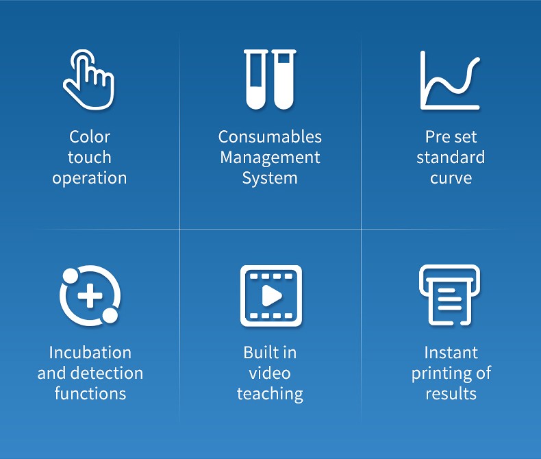 Feature overview for touch operation and consumables management