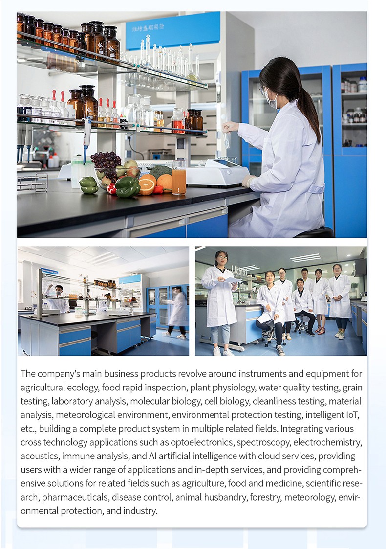 Food testing laboratory and application support environment
