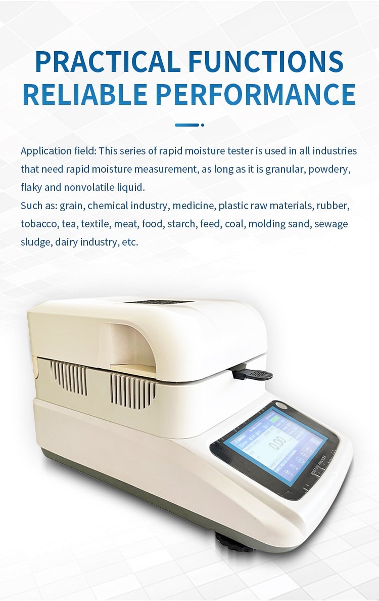 Touchscreen moisture analyzer for laboratory moisture measurements